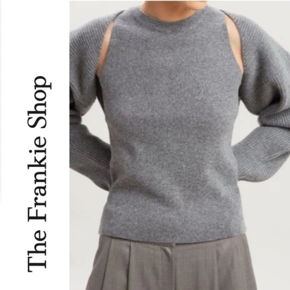 Frankie Shop Shrug Cardigan Bolero Sweater - Picture 2 of 12